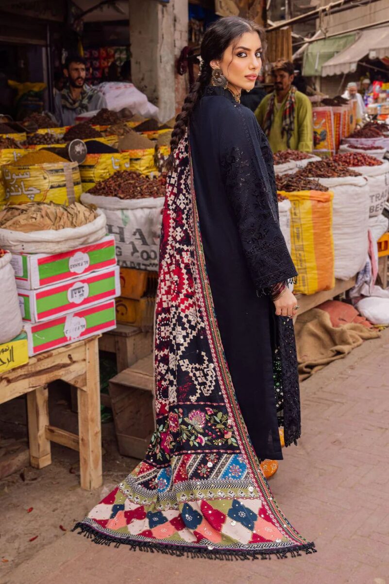 3 PC  Nureh  Luxury  چکن کاری collection - Image 4
