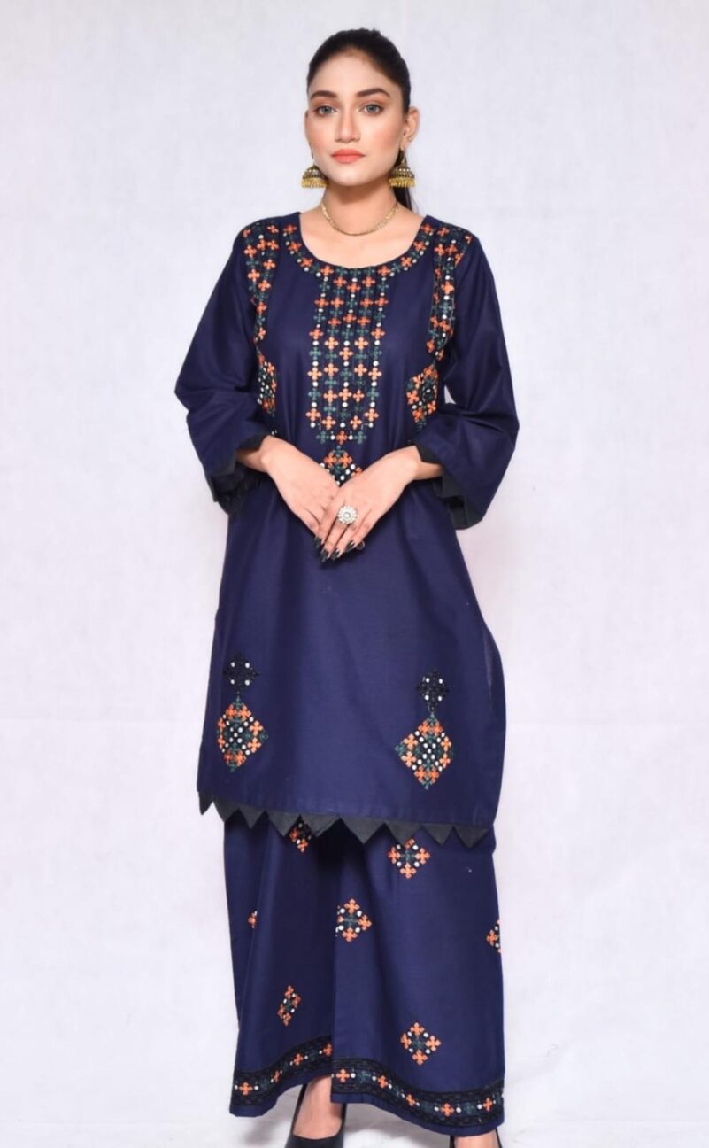 2025 Summer Collection stitched 2pcs suit - Image 4