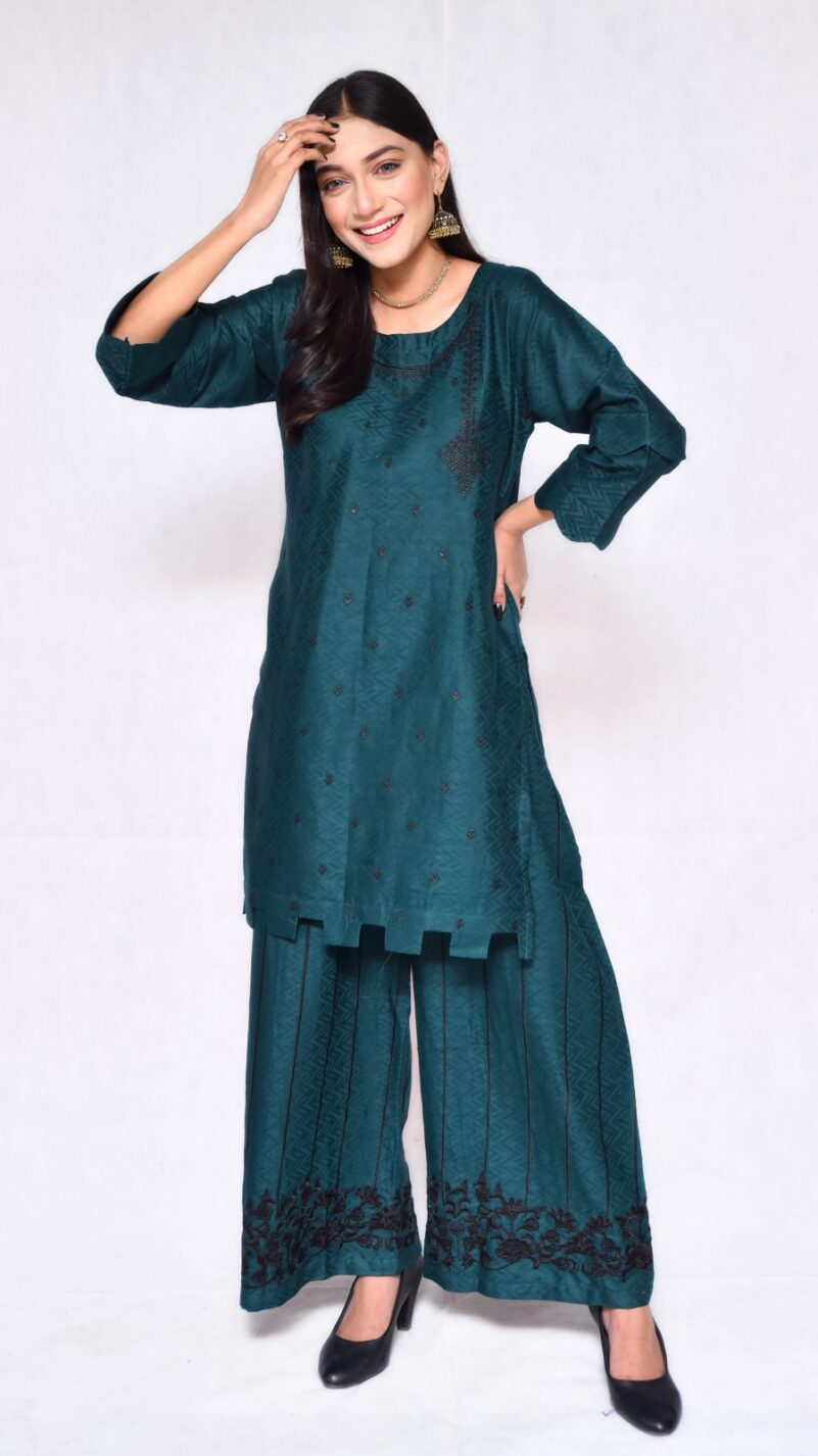 2025 Summer Collection stitched 2pcs suit - Image 3