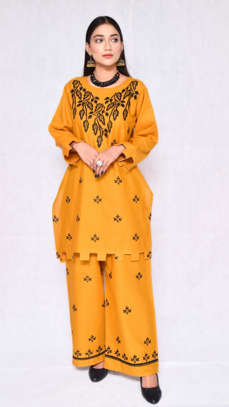 2025 Summer Collection stitched 2pcs suit - Image 5