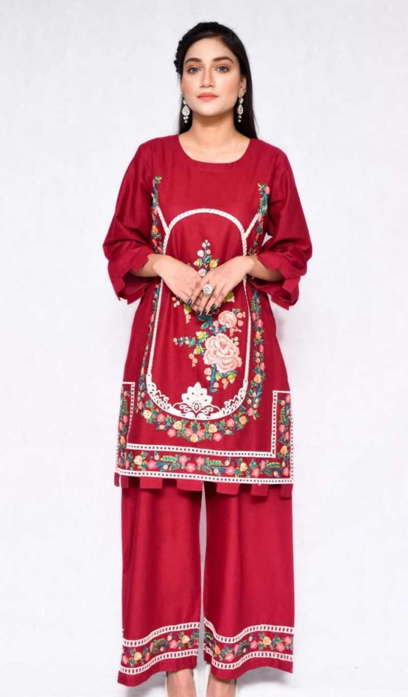 2025 Summer Collection stitched 2pcs suit - Image 5