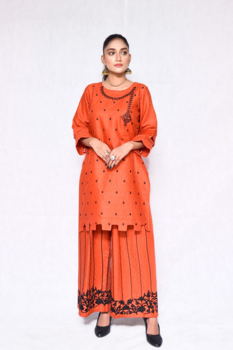 2025 Summer Collection stitched 2pcs suit - Image 4