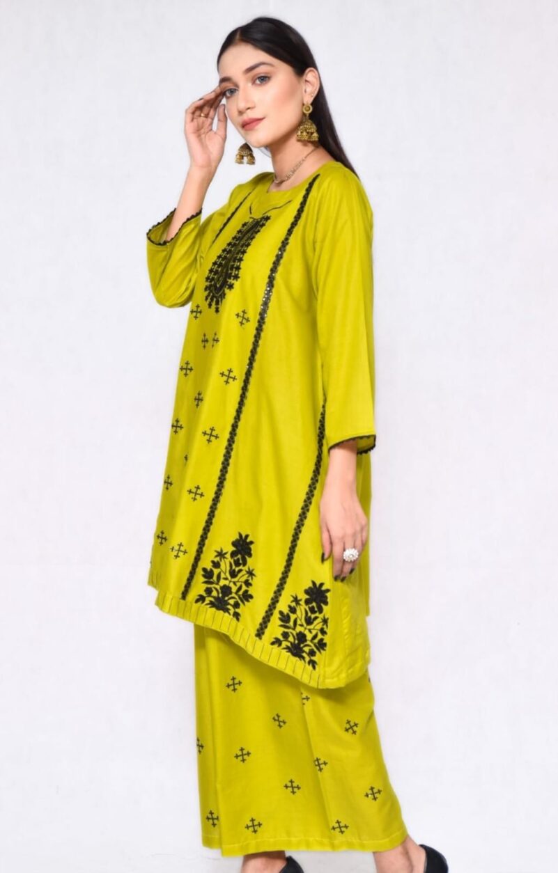 2025 Summer Collection stitched 2pcs suit - Image 4